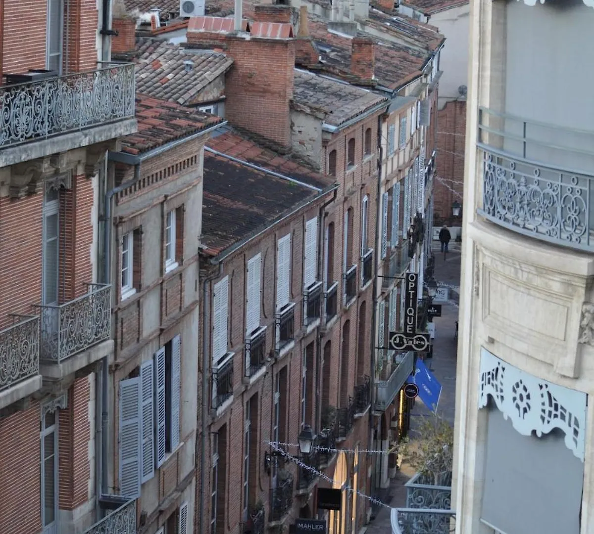 Lägenhet Historic Center, 74 M2, Terrace, Rooftop Views Toulouse Frankrike